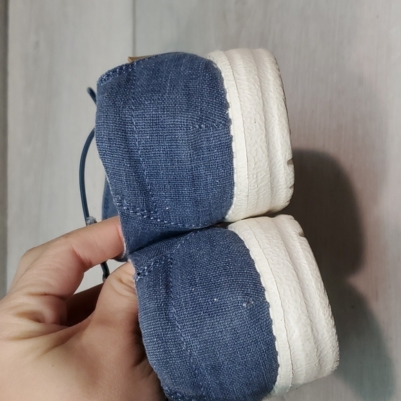 Hey Dude Youth Girls Sparkling Denim Loafer slip on shoes sz K12 - Picture 6 of 10